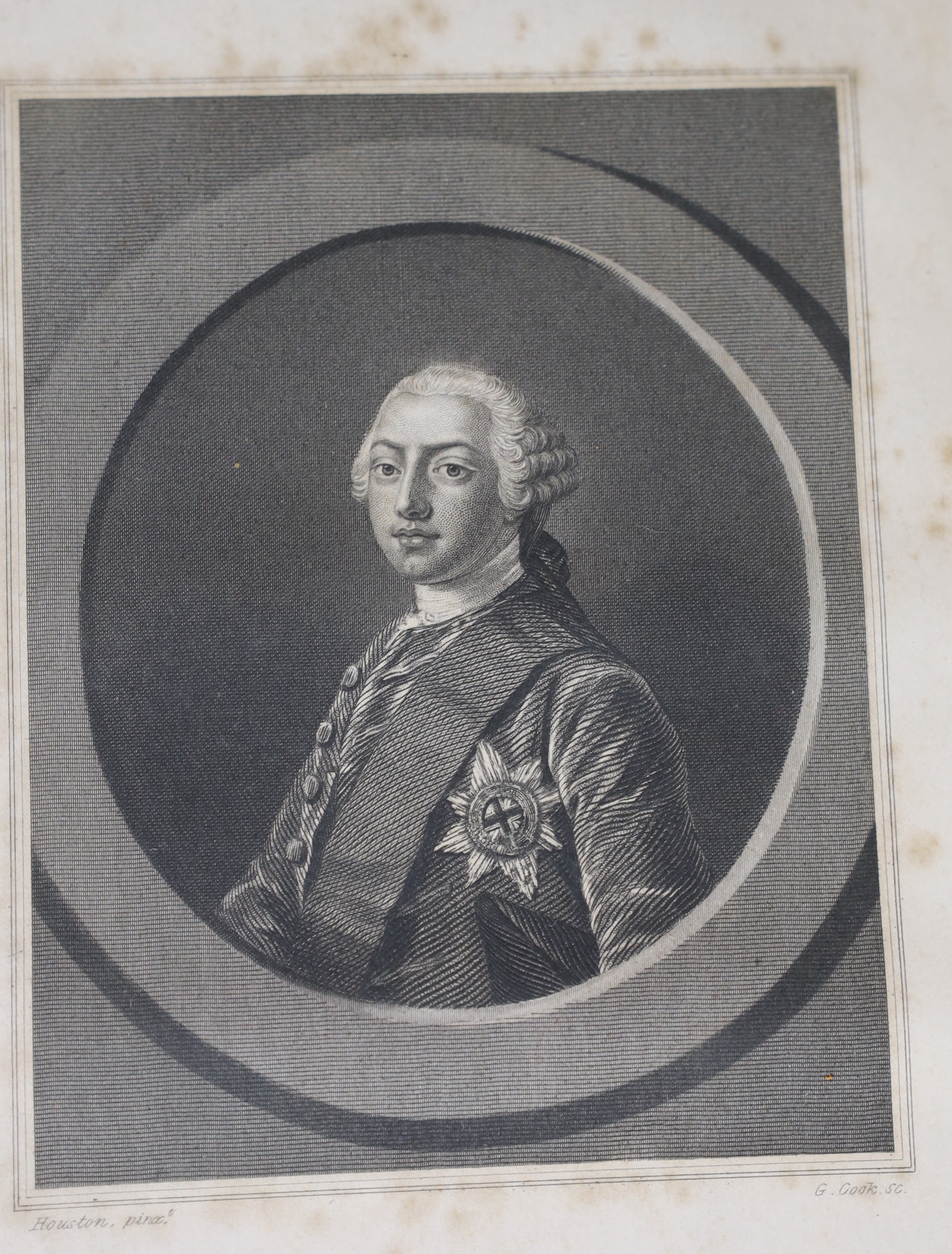 Walpole, Horace, 4th Earl of Orford - Memoirs of the Reign of King George the Third, 4 vols, 8vo, calf rebacked, with portrait frontises, occasional spotting throughout, inner hinges strengthened with tape, London, 1845;